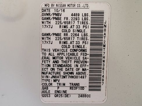 Used 2017 Nissan Rogue SV FWD image 33