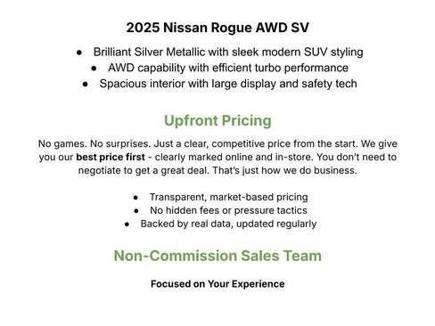Used 2025 Nissan Rogue SV AWD/4WD image 3