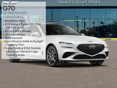 New 2026 Genesis G70 2.5T Prestige RWD image 3