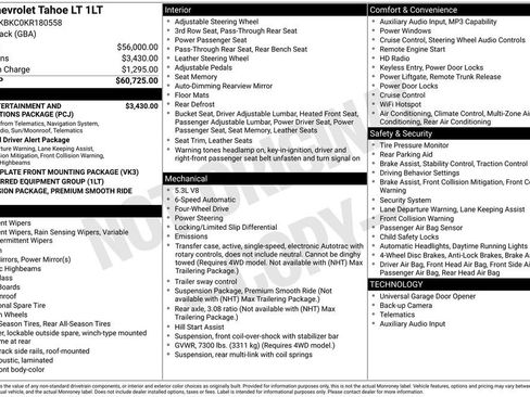 Used 2019 Chevrolet Tahoe LT image 1