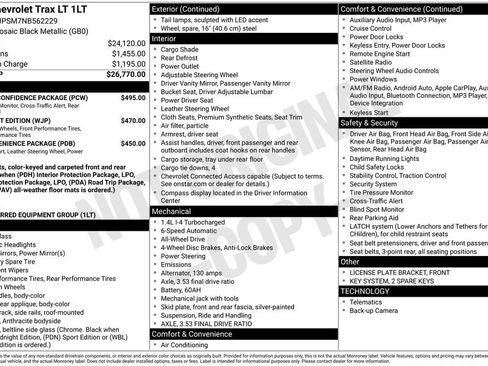 Certified 2022 Chevrolet Trax LT w/ Driver Confidence Package image 10