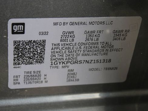 Used 2022 Cadillac XT6 Sport w/ Technology Package AWD/4WD image 80