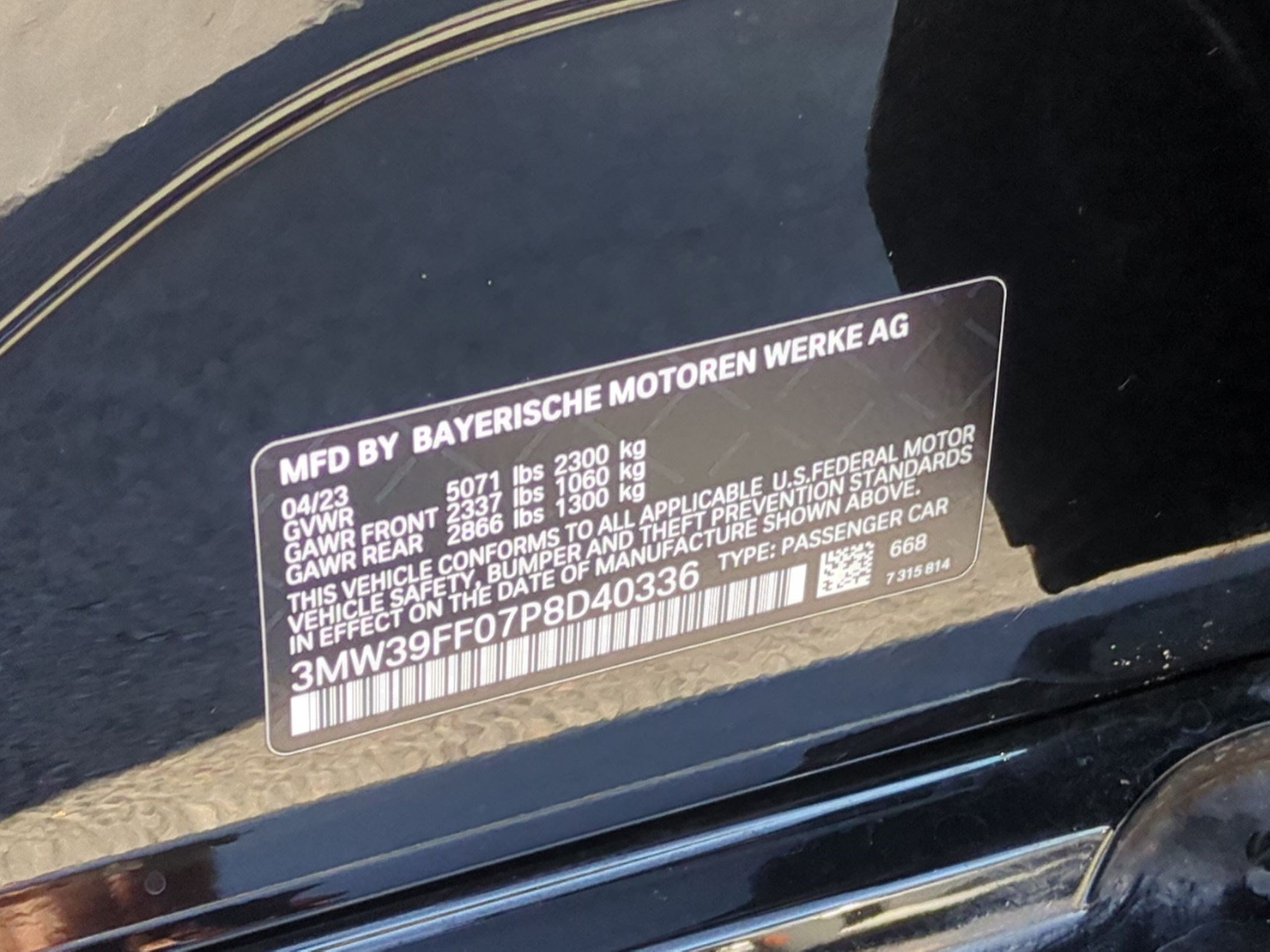 Certified 2023 BMW 330e w/ Driving Assistance Package RWD image 34