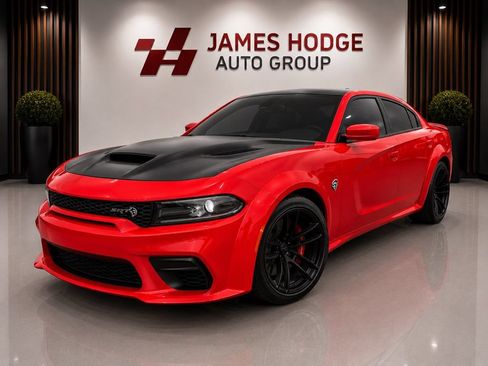 Used 2022 Dodge Charger SRT Hellcat w/ Carbon/Suede Interior Package RWD image 1