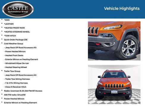Used 2014 Jeep Cherokee Trailhawk w/ Cold Weather Group AWD/4WD image 3