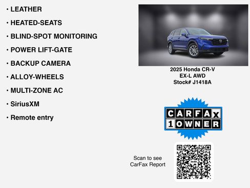 Used 2025 Honda CR-V EX-L image 7