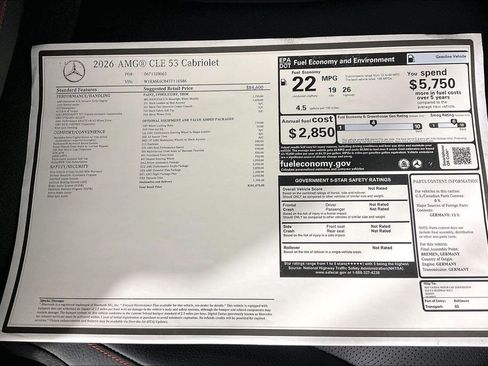 New 2026 Mercedes-Benz CLE 53 AMG 4MATIC Cabriolet image 13