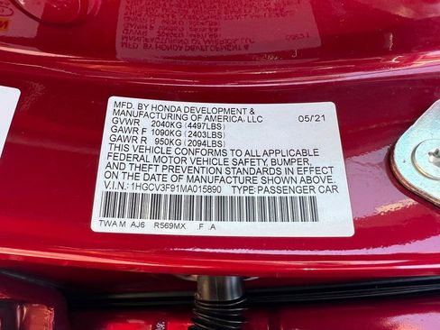 Used 2021 Honda Accord Touring image 45