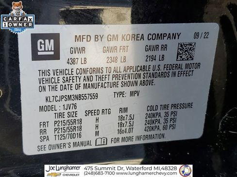 Certified 2022 Chevrolet Trax LT w/ Midnight Edition image 34