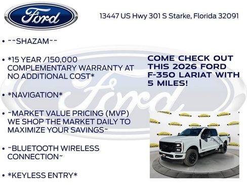 New 2026 Ford F350 Lariat w/ Black Appearance Package image 5