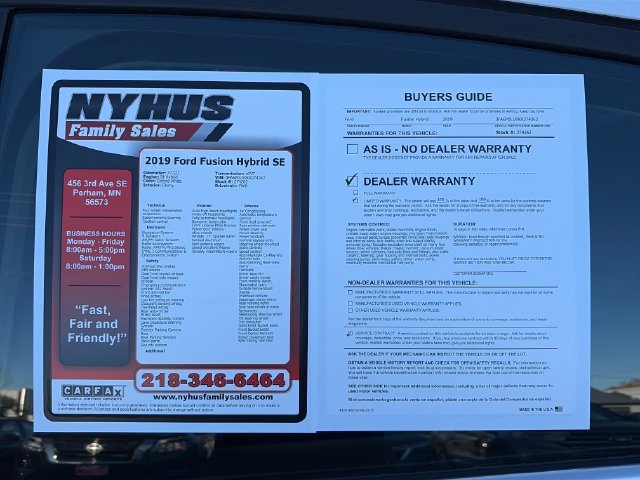 Used 2019 Ford Fusion SE FWD image 53