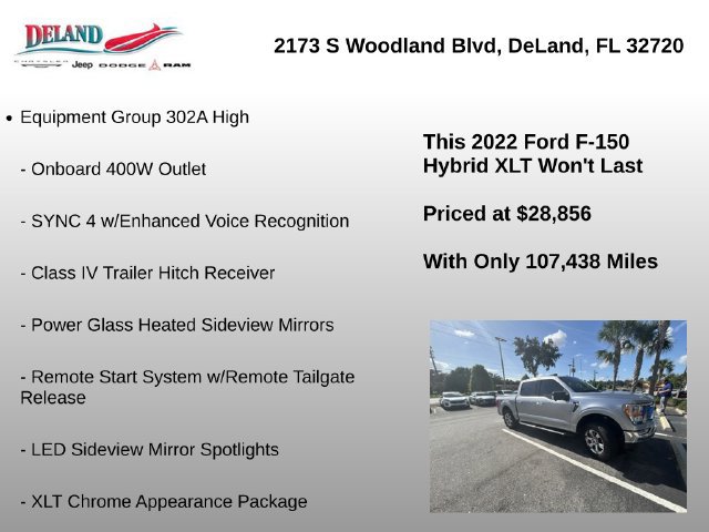 Used 2022 Ford F150 XLT w/ Equipment Group 302A High AWD/4WD image 5