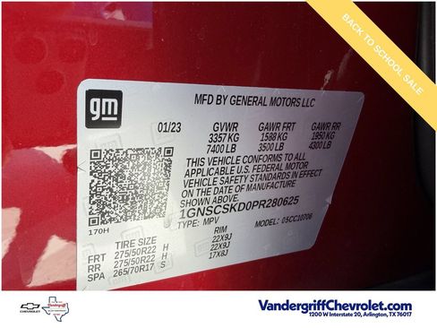 Used 2023 Chevrolet Tahoe Premier RWD image 33
