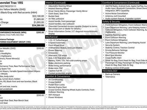 Certified 2024 Chevrolet Trax RS w/ Driver Confidence Package image 1