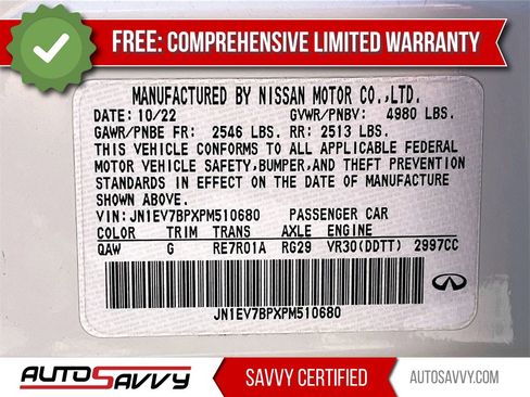 Used 2023 INFINITI Q50 Luxe w/ Cargo Package image 33