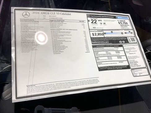 New 2026 Mercedes-Benz CLE 53 AMG 4MATIC Cabriolet image 12