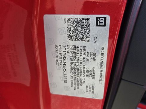 Used 2024 Chevrolet Corvette Stingray Preferred Cpe w/ Z51 Performance Package RWD image 15
