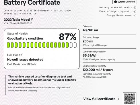 Used 2022 Tesla Model Y Performance AWD/4WD image 2