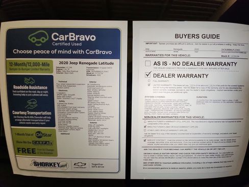 Used 2020 Jeep Renegade Latitude w/ Cold Weather Group AWD/4WD image 32