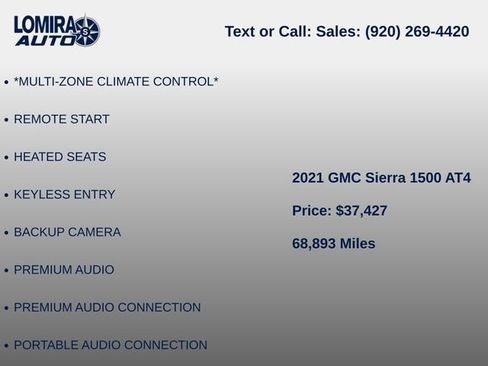Used 2021 GMC Sierra 1500 AT4 w/ AT4 Value Package AWD/4WD image 9