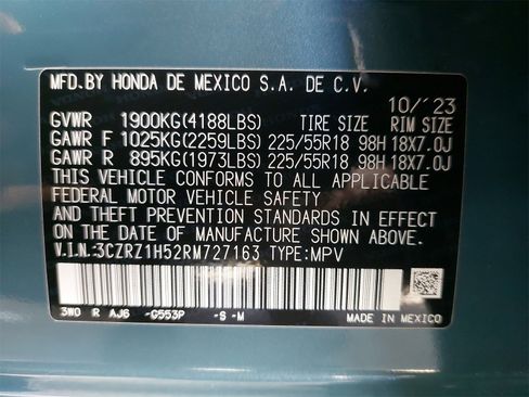 Certified 2024 Honda HR-V Sport image 35