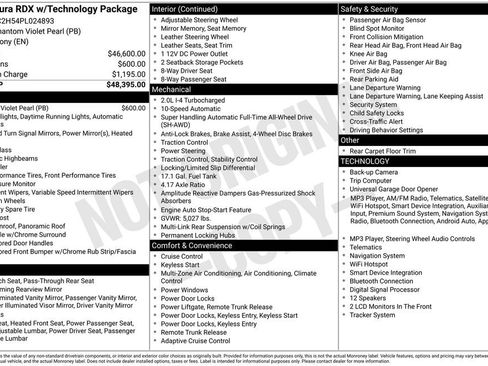Certified 2023 Acura RDX w/ Technology Package AWD/4WD image 4