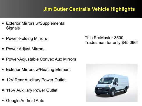 New 2026 RAM ProMaster 3500 w/ Convenience Group image 20