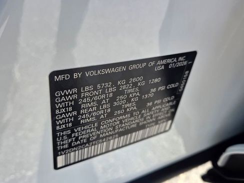New 2026 Volkswagen Atlas SE FWD image 19