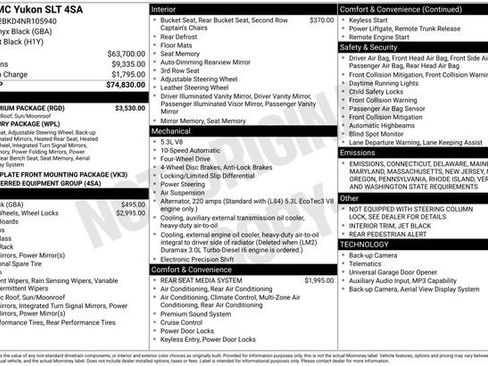 Used 2022 GMC Yukon SLT w/ SLT Premium Package image 6