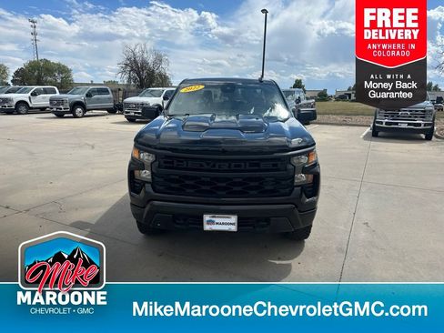 Certified 2022 Chevrolet Silverado 1500 Custom Trail Boss w/ Midnight Edition AWD/4WD image 1