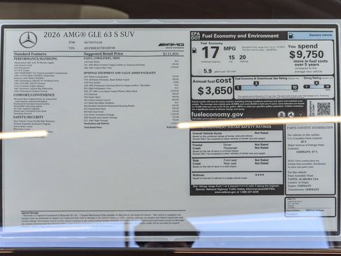 New 2026 Mercedes-Benz GLE 63 AMG S image 36