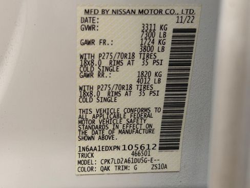 Used 2023 Nissan Titan PRO-4X w/ Pro-4x Convenience Package AWD/4WD image 56