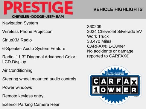 Used 2024 Chevrolet Silverado EV W/T AWD/4WD image 2