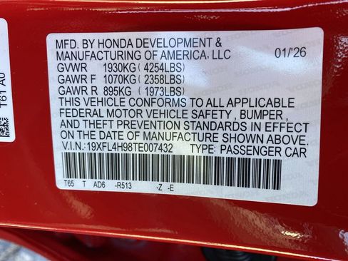 New 2026 Honda Civic Sport Touring image 37