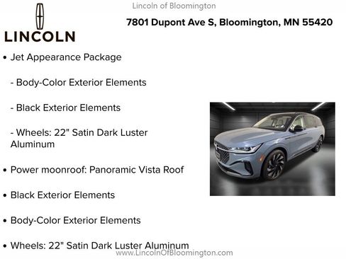 New 2026 Lincoln Nautilus Black Label w/ Jet Appearance Package image 5