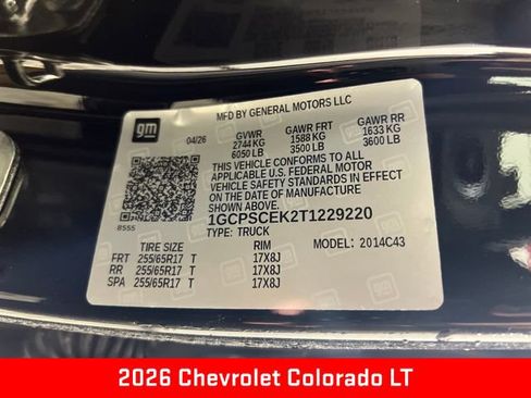New 2026 Chevrolet Colorado LT w/ LT Convenience Package RWD image 26