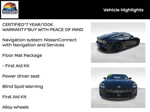 Certified 2025 Nissan Z Performance w/ Floor Mat Package RWD image 19