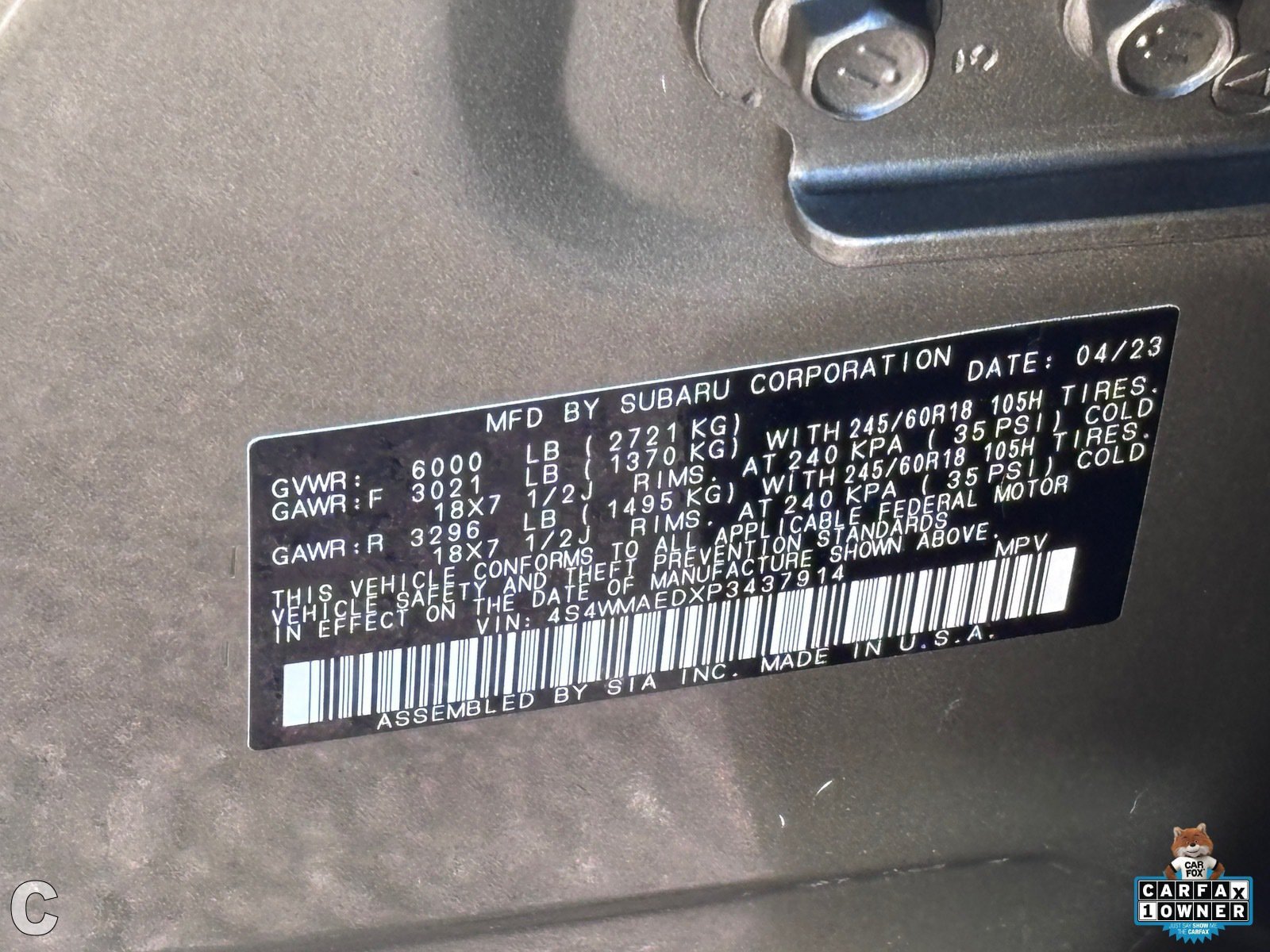 Used 2023 Subaru Ascent Premium w/ Convenience Package AWD/4WD image 32