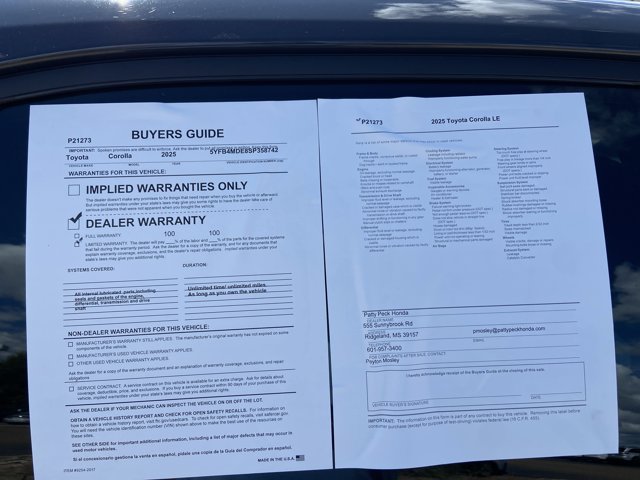 Used 2025 Toyota Corolla LE FWD image 5