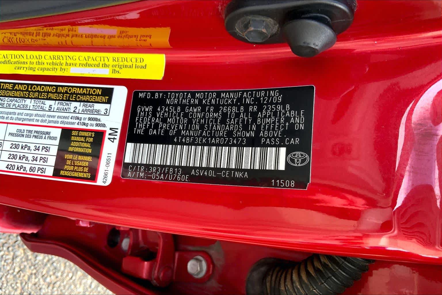 Used 2010 Toyota Camry LE FWD image 29
