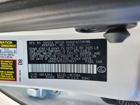 New 2025 Lexus ES 350 w/ Premium Package image 35