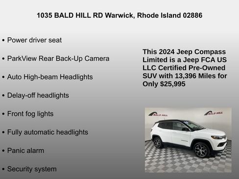 Certified 2024 Jeep Compass Limited image 14
