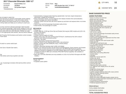 Used 2017 Chevrolet Silverado 1500 LT w/ Trailering Package image 2