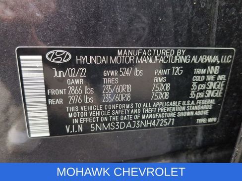 Used 2022 Hyundai Santa Fe SEL w/ Convenience + Premium Package AWD/4WD image 36