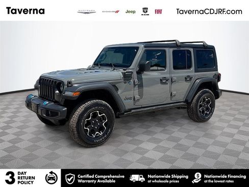 Used 2021 Jeep Wrangler Unlimited Rubicon 4xe w/ Cold Weather Group AWD/4WD image 1