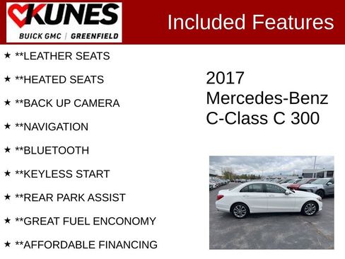 Used 2017 Mercedes-Benz C 300 4MATIC Sedan image 2