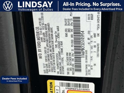 Used 2018 Ford Mustang GT Premium w/ Equipment Group 401A RWD image 25