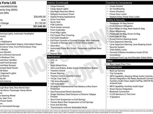 Used 2024 Kia Forte LXS FWD image 12