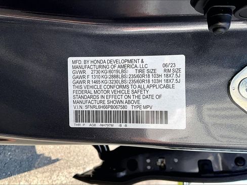 Certified 2023 Honda Odyssey EX-L image 16