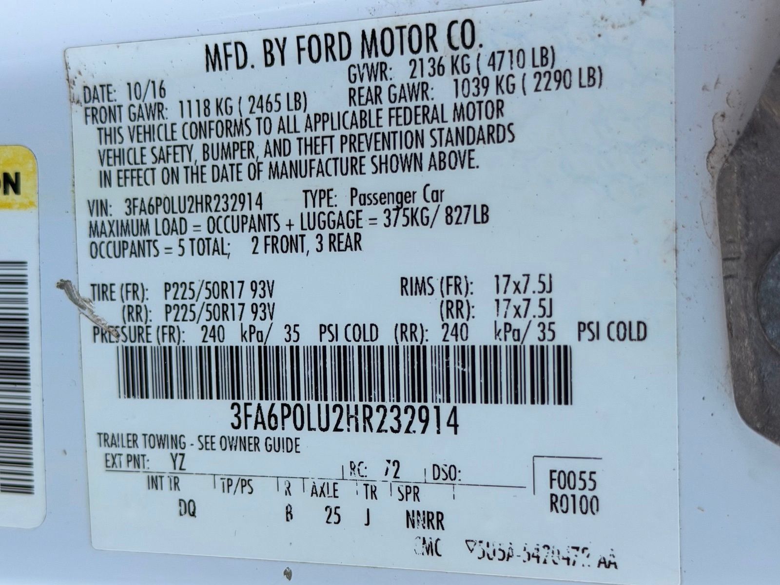 Used 2017 Ford Fusion SE FWD image 36